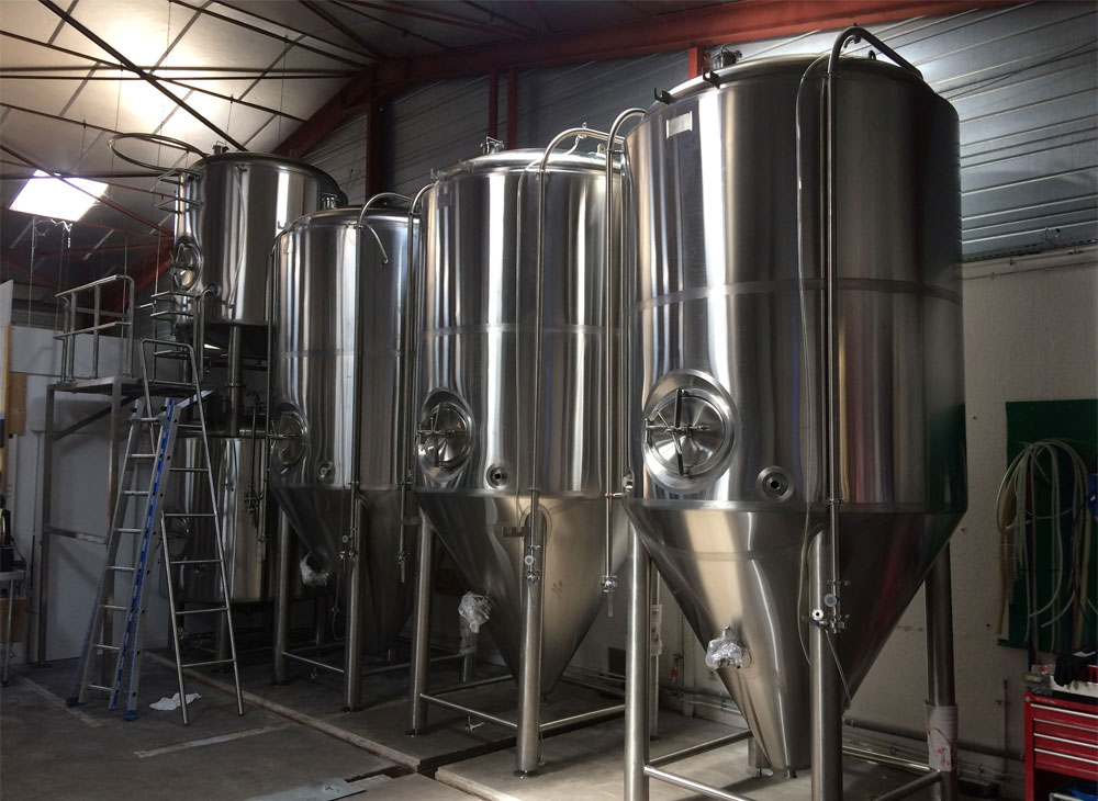 Beer brewery equipment, Brew house, fermentation tank, glycol cooling system, miller, maturation tank, Sour Beers 